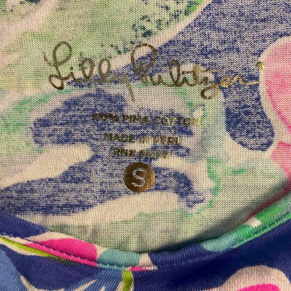 Lilly Pulitzer Colorful Marlowe Dress Beckon Blue Jungle Utopia Size S - Picture 4 of 6